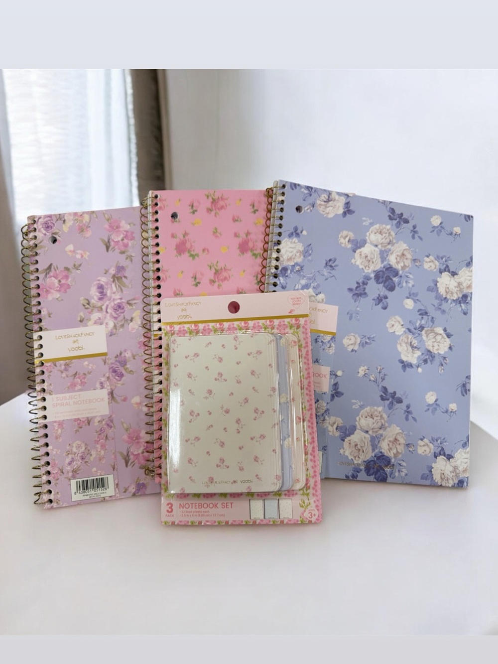 LoveShackFancy Set of 3 Notebooks and 3pk Mini Journals